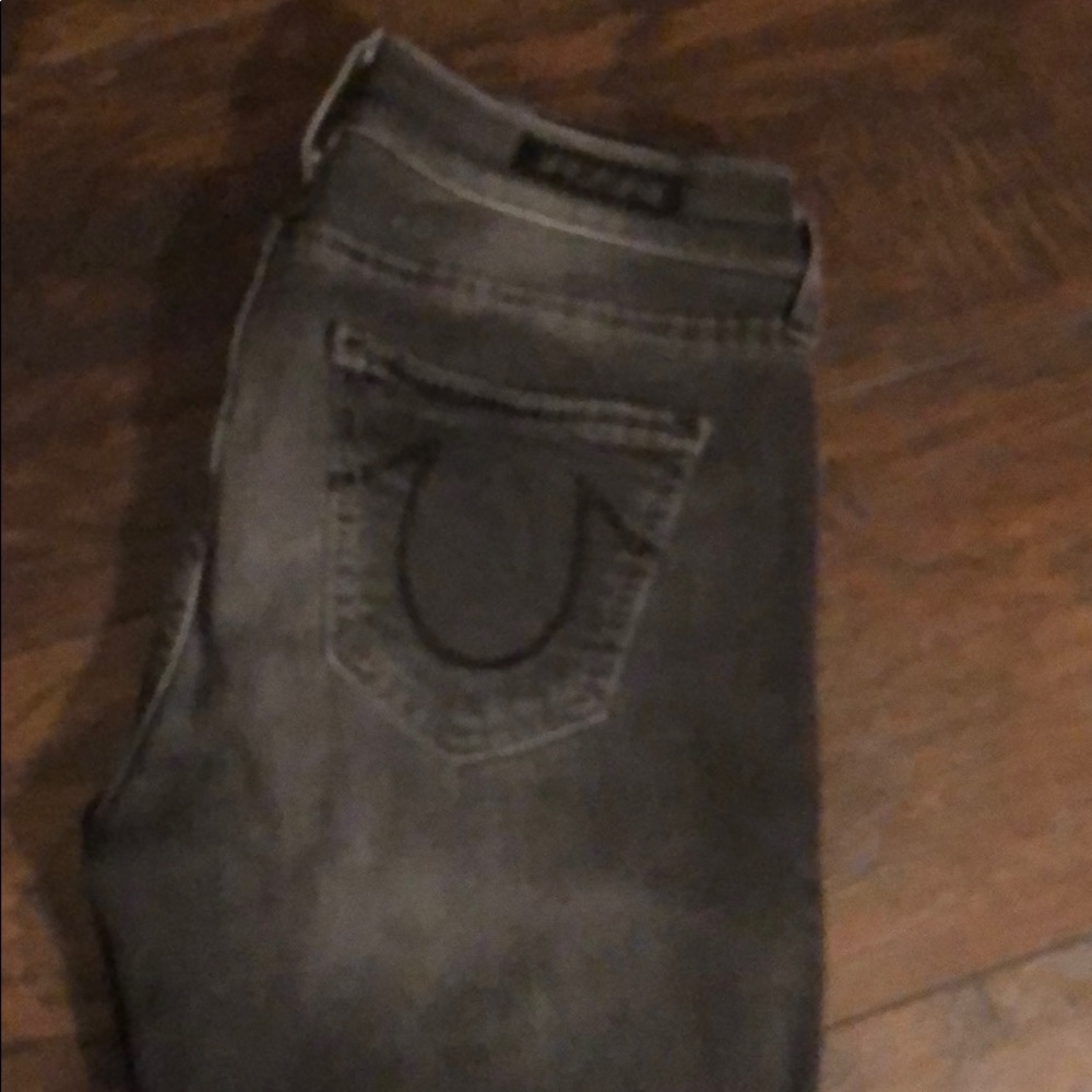 Black washed True Religions very cute